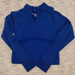 Pink Active Cropped 1/4 Zip Pullover Athletic Top Size Small Like New